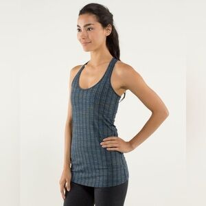 Lululemon The Cool Racerback Tank in Ziggy Wee August Inkwell, size 10/12